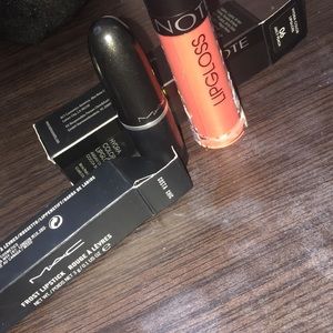 💄 Mac lipstick and Note hydra color lipgloss 💄